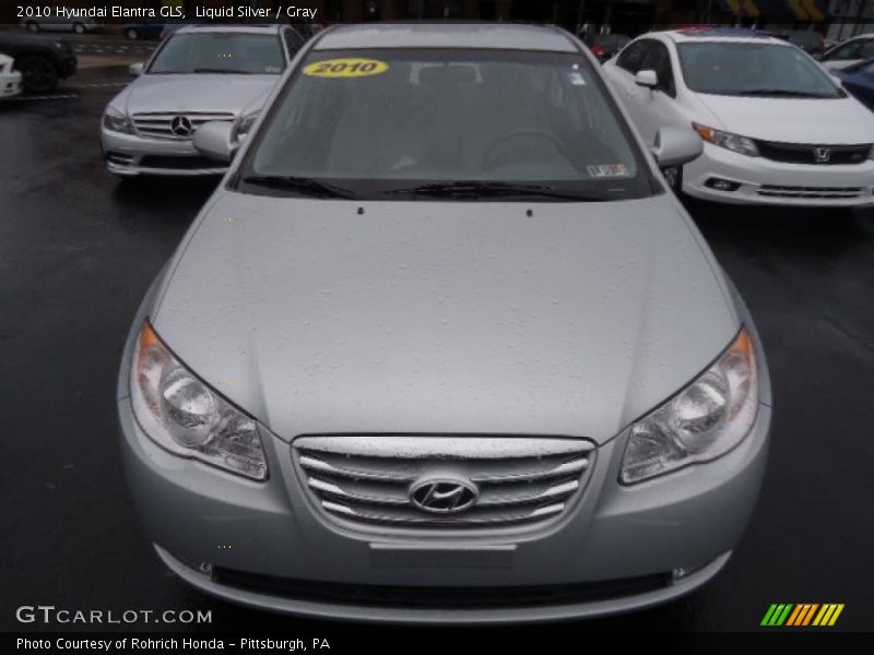 Liquid Silver / Gray 2010 Hyundai Elantra GLS
