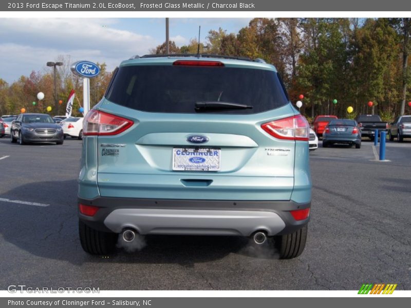 Frosted Glass Metallic / Charcoal Black 2013 Ford Escape Titanium 2.0L EcoBoost
