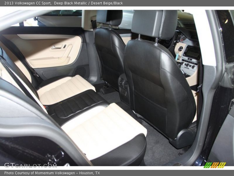 Deep Black Metallic / Desert Beige/Black 2013 Volkswagen CC Sport