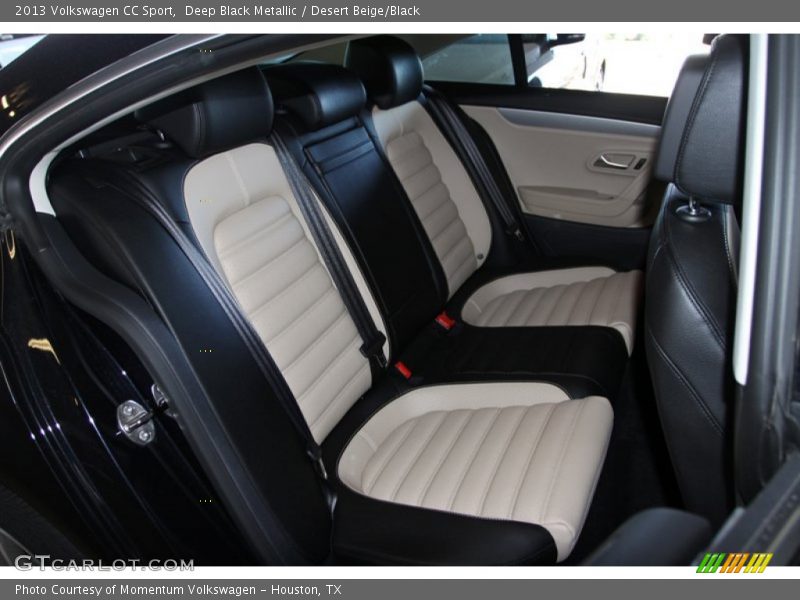 Deep Black Metallic / Desert Beige/Black 2013 Volkswagen CC Sport