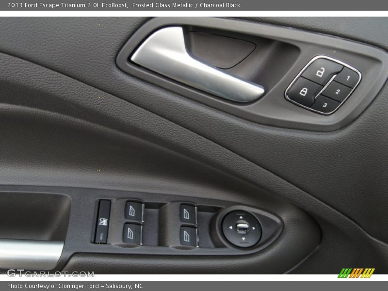 Frosted Glass Metallic / Charcoal Black 2013 Ford Escape Titanium 2.0L EcoBoost