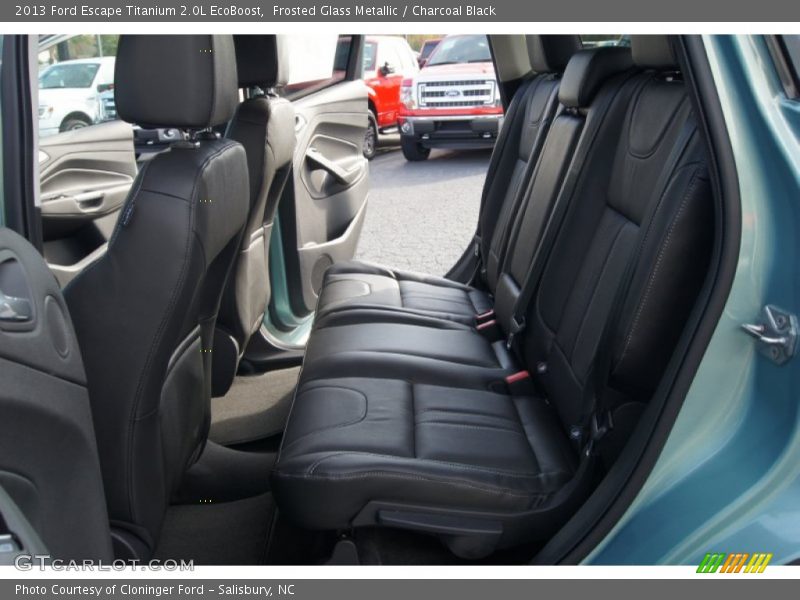 Frosted Glass Metallic / Charcoal Black 2013 Ford Escape Titanium 2.0L EcoBoost