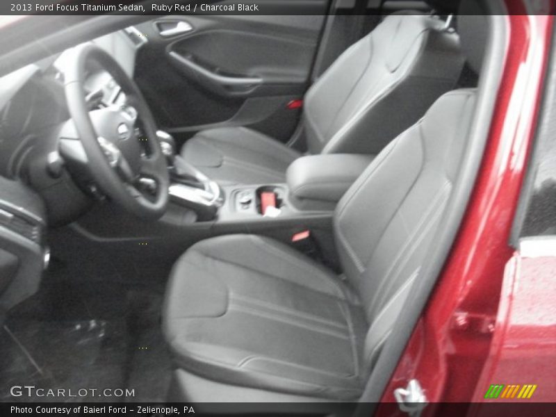 Front Seat of 2013 Focus Titanium Sedan