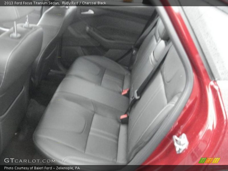 Ruby Red / Charcoal Black 2013 Ford Focus Titanium Sedan