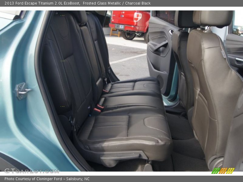 Frosted Glass Metallic / Charcoal Black 2013 Ford Escape Titanium 2.0L EcoBoost