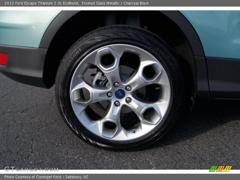 Frosted Glass Metallic / Charcoal Black 2013 Ford Escape Titanium 2.0L EcoBoost