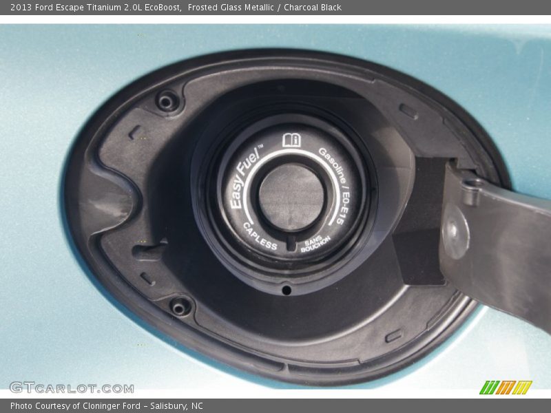 Frosted Glass Metallic / Charcoal Black 2013 Ford Escape Titanium 2.0L EcoBoost