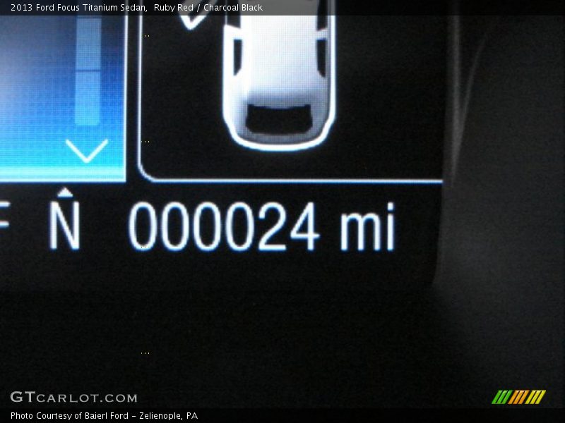 Ruby Red / Charcoal Black 2013 Ford Focus Titanium Sedan
