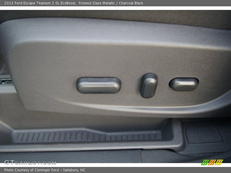 Frosted Glass Metallic / Charcoal Black 2013 Ford Escape Titanium 2.0L EcoBoost