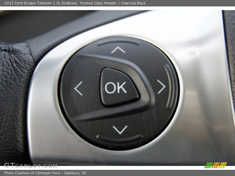 Frosted Glass Metallic / Charcoal Black 2013 Ford Escape Titanium 2.0L EcoBoost