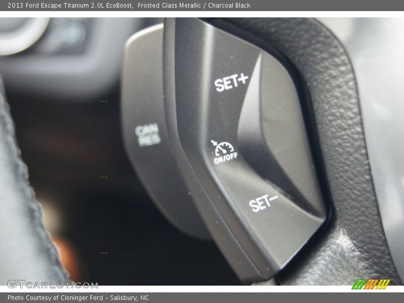 Frosted Glass Metallic / Charcoal Black 2013 Ford Escape Titanium 2.0L EcoBoost