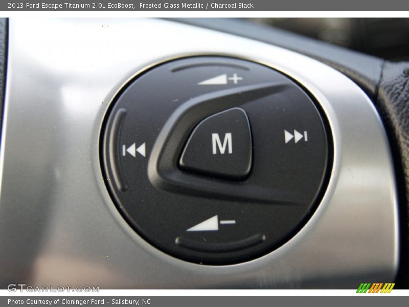 Frosted Glass Metallic / Charcoal Black 2013 Ford Escape Titanium 2.0L EcoBoost