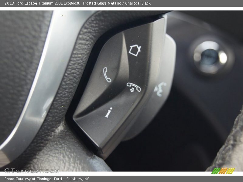 Frosted Glass Metallic / Charcoal Black 2013 Ford Escape Titanium 2.0L EcoBoost
