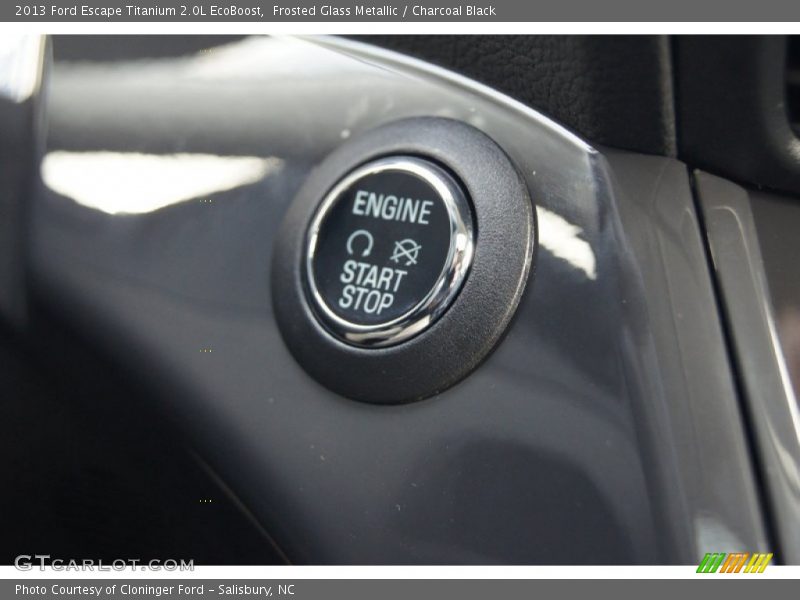 Frosted Glass Metallic / Charcoal Black 2013 Ford Escape Titanium 2.0L EcoBoost