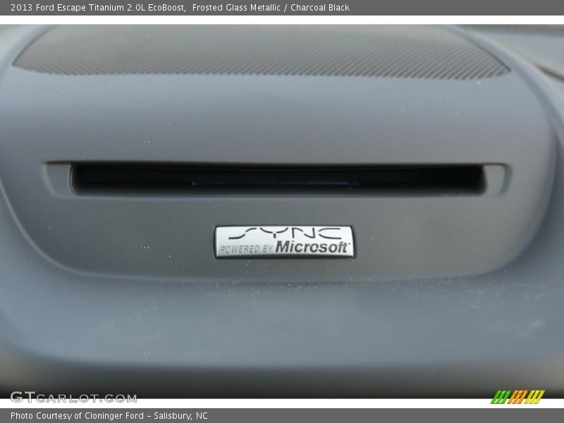 Frosted Glass Metallic / Charcoal Black 2013 Ford Escape Titanium 2.0L EcoBoost