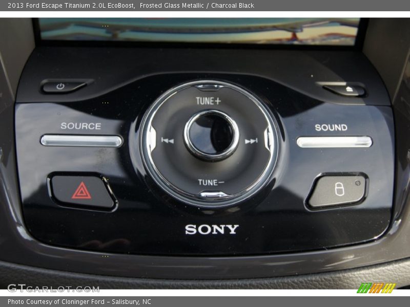 Frosted Glass Metallic / Charcoal Black 2013 Ford Escape Titanium 2.0L EcoBoost