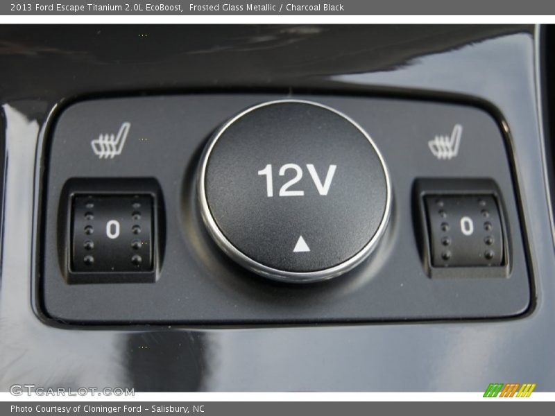 Frosted Glass Metallic / Charcoal Black 2013 Ford Escape Titanium 2.0L EcoBoost