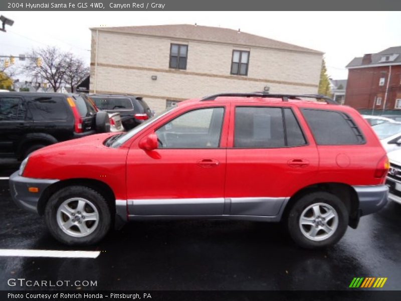  2004 Santa Fe GLS 4WD Canyon Red