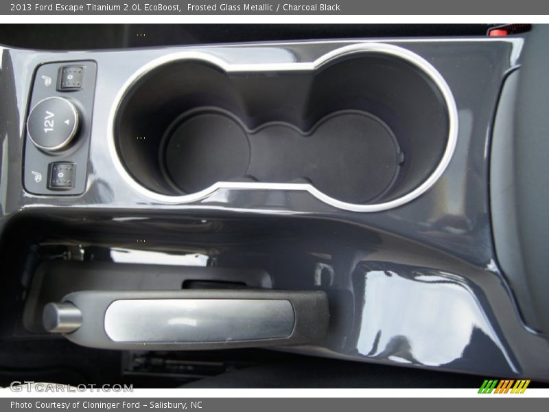 Frosted Glass Metallic / Charcoal Black 2013 Ford Escape Titanium 2.0L EcoBoost