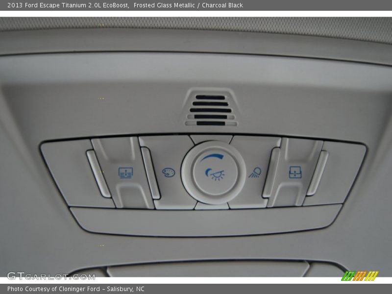 Frosted Glass Metallic / Charcoal Black 2013 Ford Escape Titanium 2.0L EcoBoost