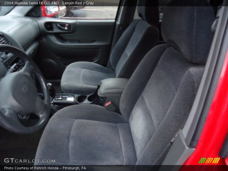 Canyon Red / Gray 2004 Hyundai Santa Fe GLS 4WD