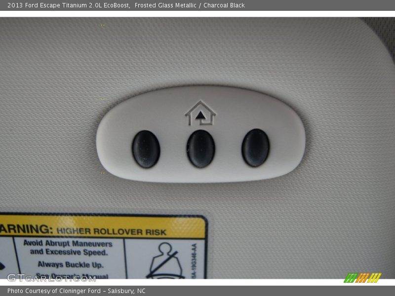 Frosted Glass Metallic / Charcoal Black 2013 Ford Escape Titanium 2.0L EcoBoost