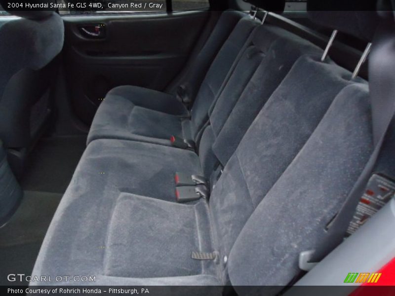 Canyon Red / Gray 2004 Hyundai Santa Fe GLS 4WD