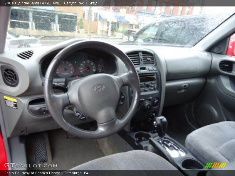 Gray Interior - 2004 Santa Fe GLS 4WD 