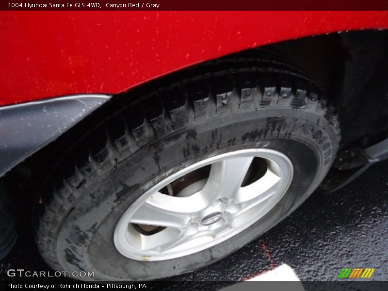 Canyon Red / Gray 2004 Hyundai Santa Fe GLS 4WD
