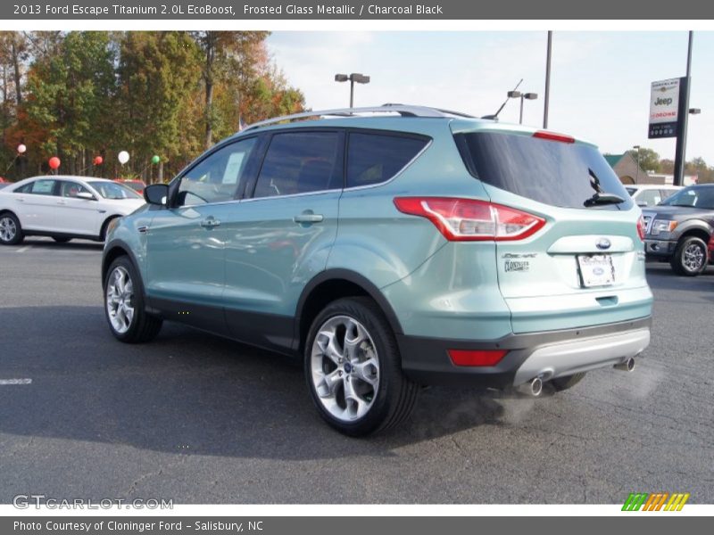 Frosted Glass Metallic / Charcoal Black 2013 Ford Escape Titanium 2.0L EcoBoost