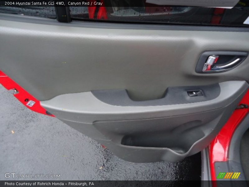 Canyon Red / Gray 2004 Hyundai Santa Fe GLS 4WD