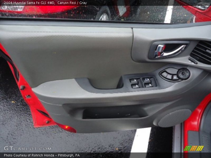 Canyon Red / Gray 2004 Hyundai Santa Fe GLS 4WD