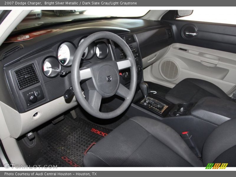 Bright Silver Metallic / Dark Slate Gray/Light Graystone 2007 Dodge Charger