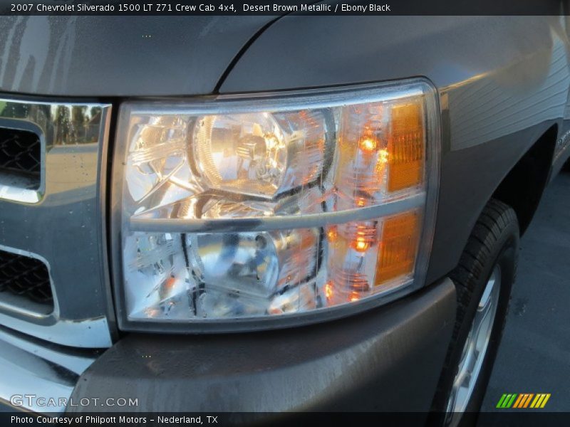 Desert Brown Metallic / Ebony Black 2007 Chevrolet Silverado 1500 LT Z71 Crew Cab 4x4