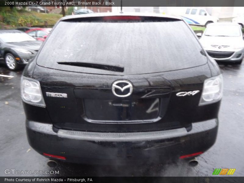 Brilliant Black / Black 2008 Mazda CX-7 Grand Touring AWD