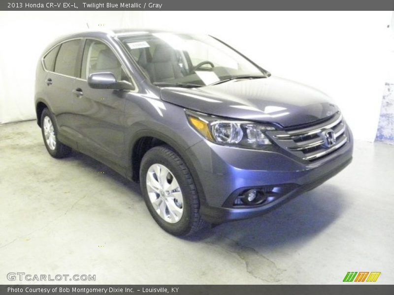 Twilight Blue Metallic / Gray 2013 Honda CR-V EX-L
