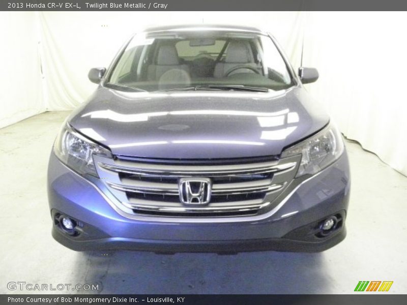 Twilight Blue Metallic / Gray 2013 Honda CR-V EX-L