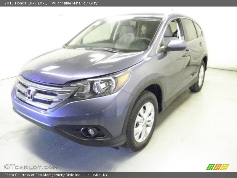 Twilight Blue Metallic / Gray 2013 Honda CR-V EX-L