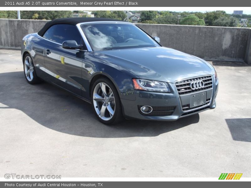 Meteor Grey Pearl Effect / Black 2011 Audi A5 2.0T quattro Convertible