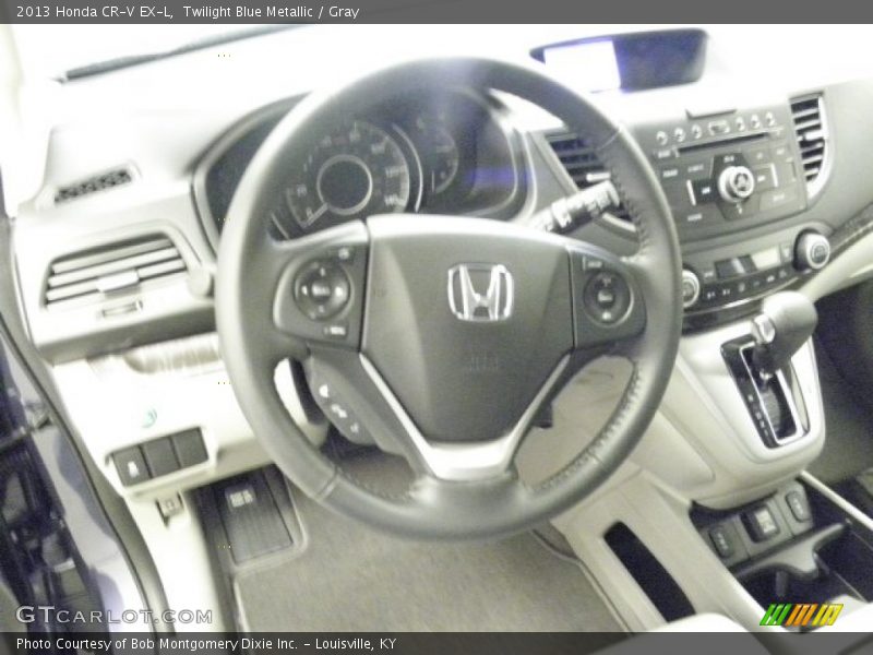 Twilight Blue Metallic / Gray 2013 Honda CR-V EX-L