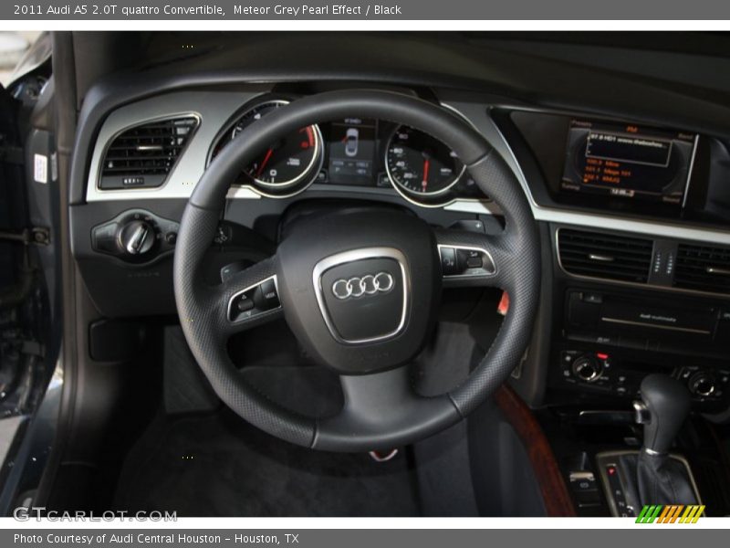Meteor Grey Pearl Effect / Black 2011 Audi A5 2.0T quattro Convertible