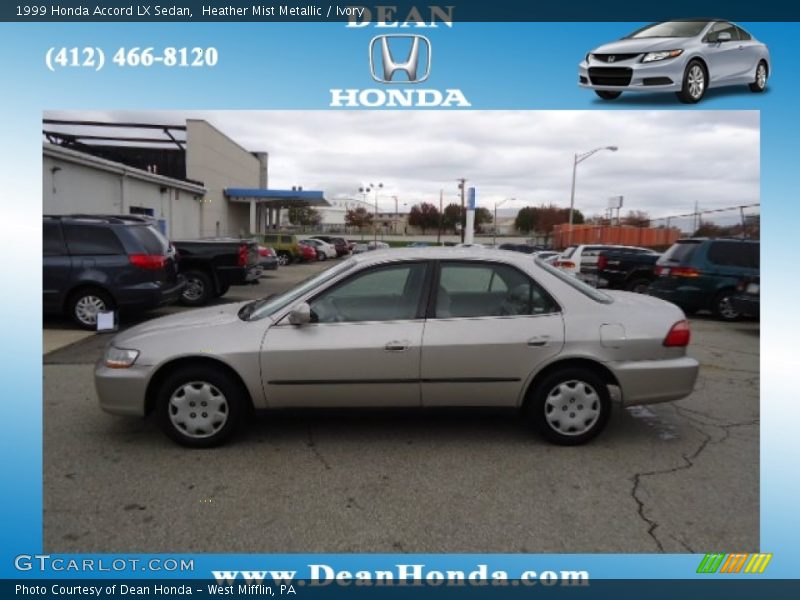 Heather Mist Metallic / Ivory 1999 Honda Accord LX Sedan