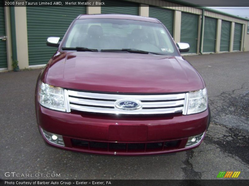 Merlot Metallic / Black 2008 Ford Taurus Limited AWD