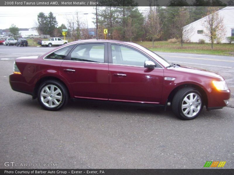 Merlot Metallic / Black 2008 Ford Taurus Limited AWD