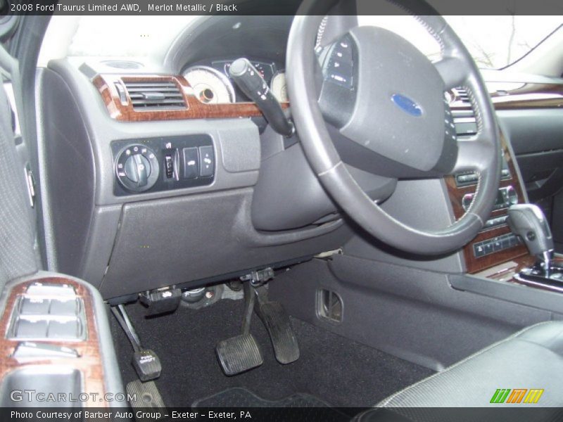 Merlot Metallic / Black 2008 Ford Taurus Limited AWD