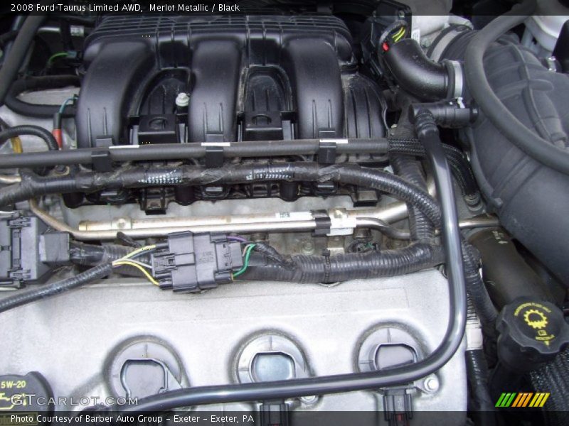 Merlot Metallic / Black 2008 Ford Taurus Limited AWD