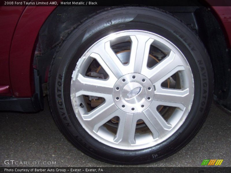 Merlot Metallic / Black 2008 Ford Taurus Limited AWD