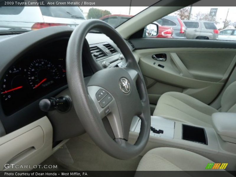 Aloe Green Metallic / Bisque 2009 Toyota Camry LE