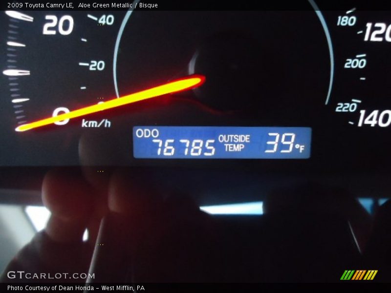 Aloe Green Metallic / Bisque 2009 Toyota Camry LE