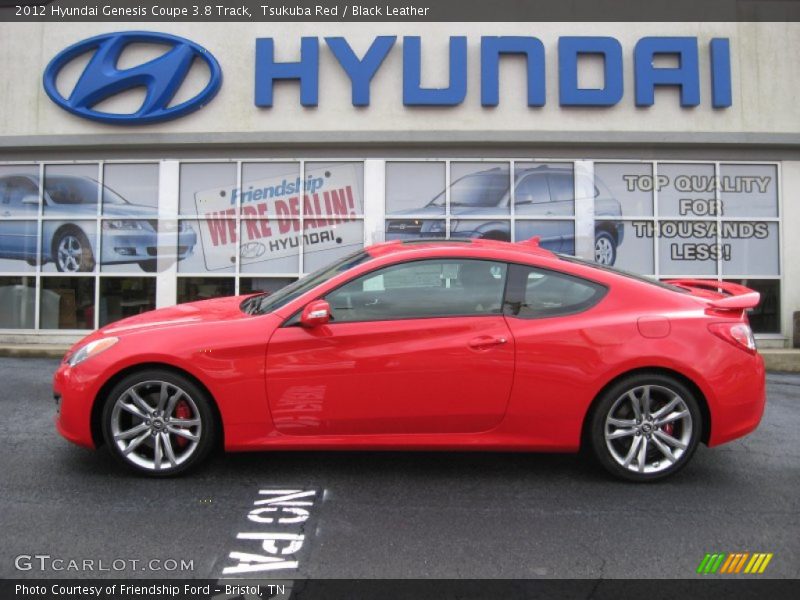 Tsukuba Red / Black Leather 2012 Hyundai Genesis Coupe 3.8 Track